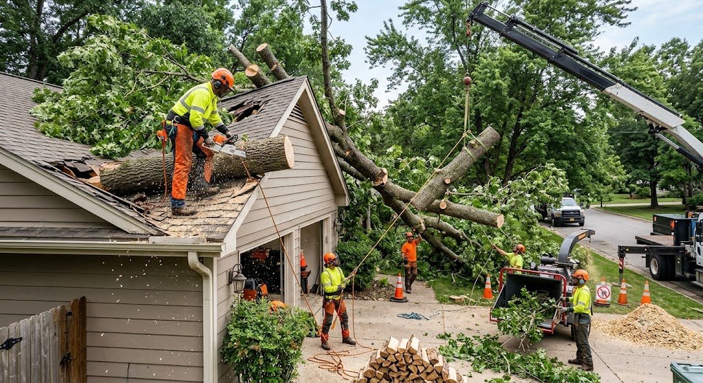 Emergency tree work